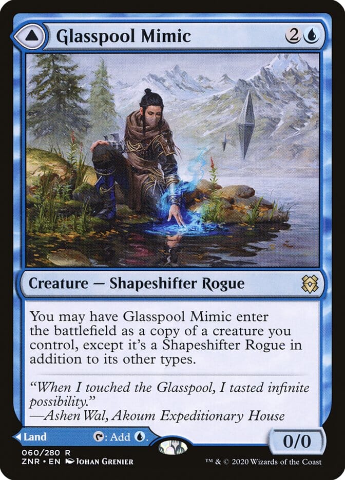 Glasspool Mimic // Glasspool Shore [Zendikar Rising] MTG Single Magic: The Gathering  | Multizone: Comics And Games