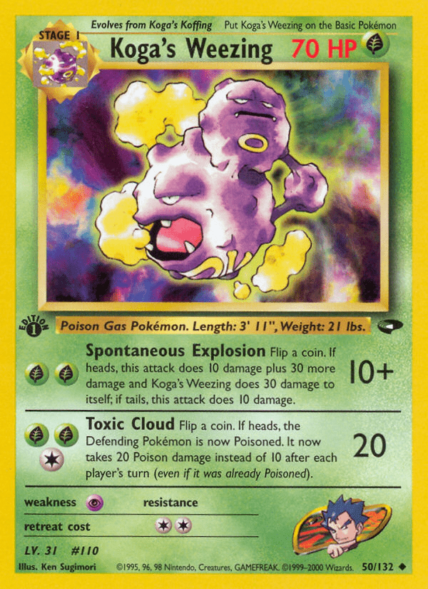 Koga's Weezing (50/132) [Gym Challenge 1st Edition] Pokemon Single Pokémon  | Multizone: Comics And Games
