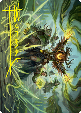 Witherbloom Command Art Card (Gold-Stamped Signature) [Strixhaven: School of Mages Art Series] MTG Single Magic: The Gathering  | Multizone: Comics And Games