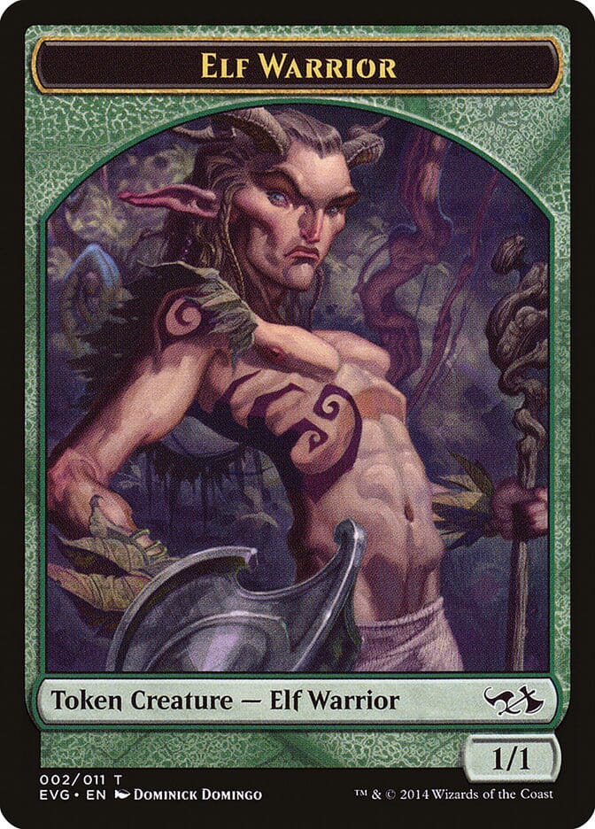 Elf Warrior Token (Elves vs. Goblins) [Duel Decks Anthology Tokens] MTG Single Magic: The Gathering  | Multizone: Comics And Games