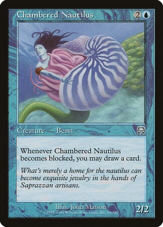 Chambered Nautilus [Mercadian Masques] MTG Single Magic: The Gathering  | Multizone: Comics And Games
