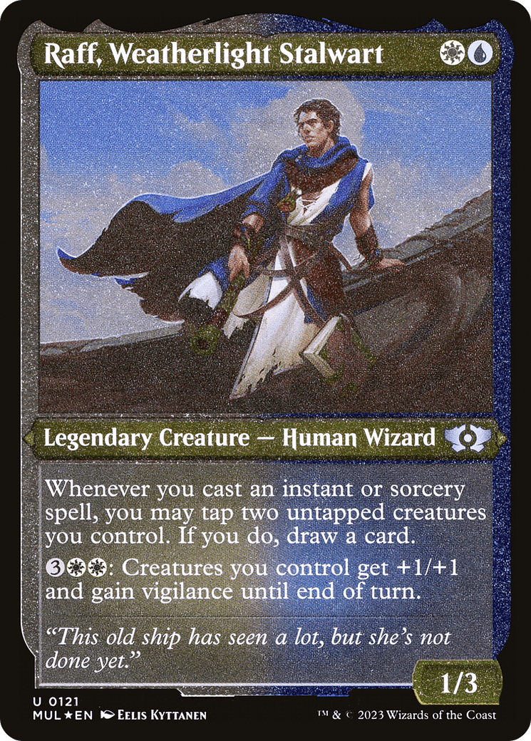 Raff, Weatherlight Stalwart (Foil Etched) [Multiverse Legends] MTG Single Magic: The Gathering  | Multizone: Comics And Games