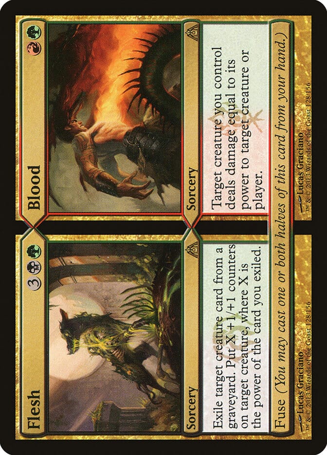 Flesh // Blood [Dragon's Maze] MTG Single Magic: The Gathering  | Multizone: Comics And Games