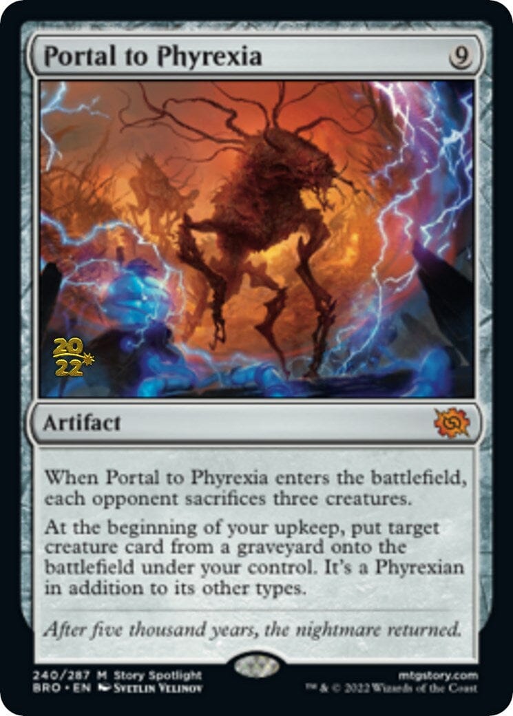 Portal to Phyrexia [The Brothers' War: Prerelease Promos] MTG Single Magic: The Gathering  | Multizone: Comics And Games