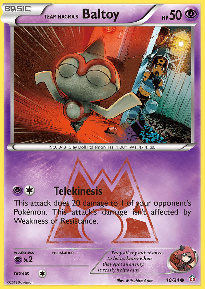 Team Magma's Baltoy (10/34) [XY: Double Crisis] Pokemon Single Pokémon  | Multizone: Comics And Games