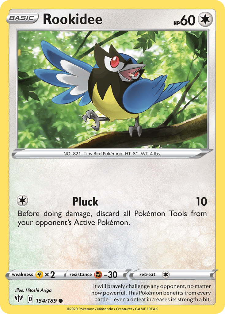 Rookidee (154/189) [Sword & Shield: Darkness Ablaze] Pokemon Single Pokémon  | Multizone: Comics And Games