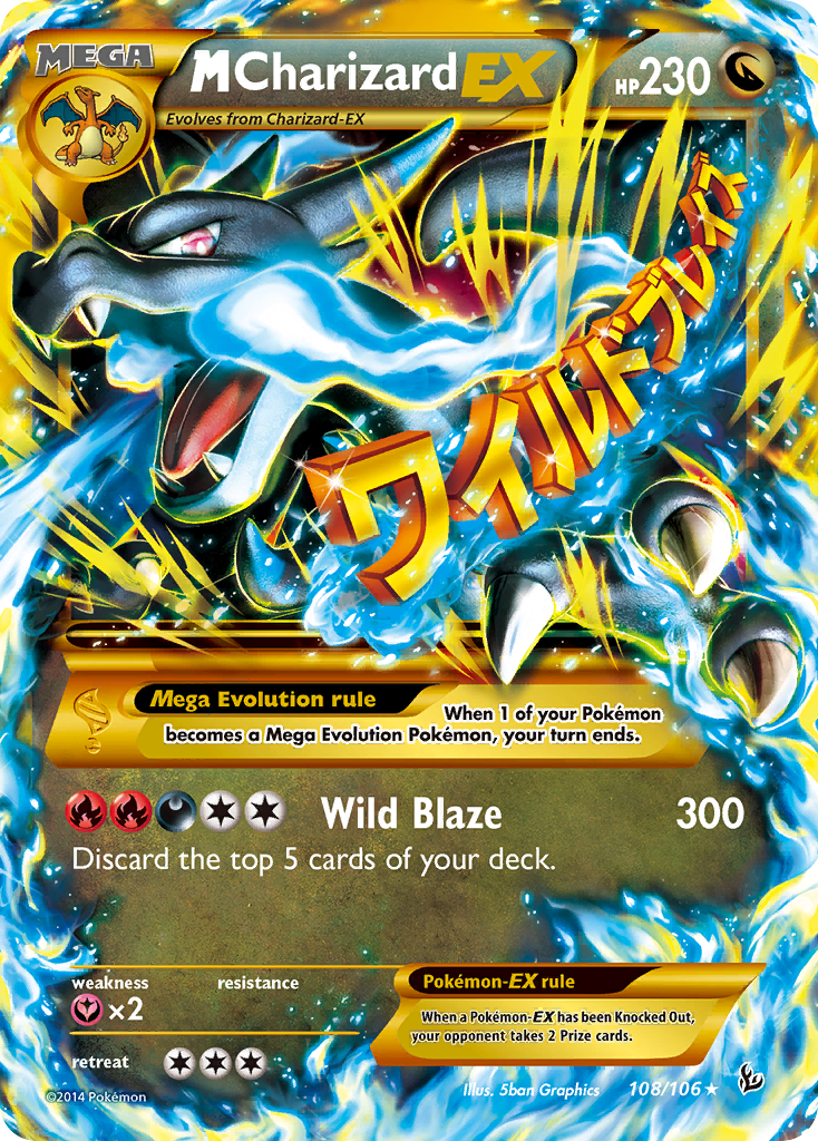 M Charizard EX (108/106) [XY: Flashfire] Pokemon Single Pokémon  | Multizone: Comics And Games