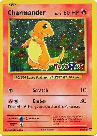 Charmander (9/108) (Toys R Us Promo) [XY: Evolutions] Pokemon Single Pokémon  | Multizone: Comics And Games