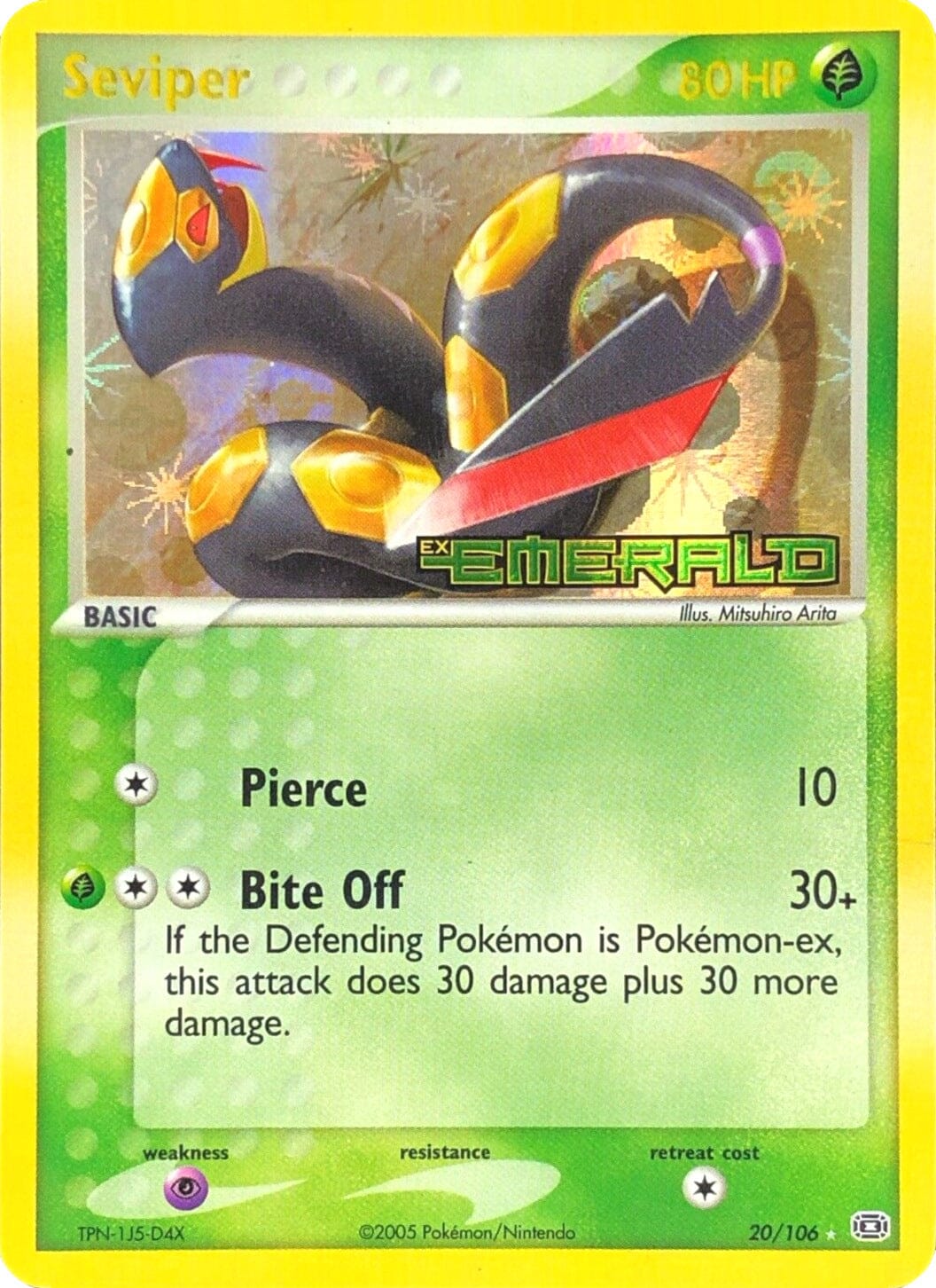 Seviper (20/106) (Stamped) [EX: Emerald] Pokemon Single Pokémon  | Multizone: Comics And Games