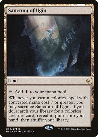 Sanctum of Ugin [Battle for Zendikar] MTG Single Magic: The Gathering  | Multizone: Comics And Games