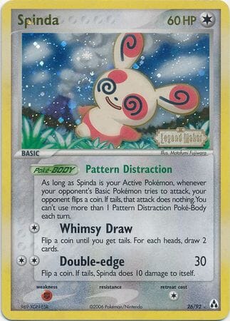 Spinda (26/92) (Stamped) [EX: Legend Maker] Pokemon Single Pokémon  | Multizone: Comics And Games