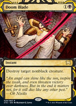 Doom Blade (Etched Foil) [Strixhaven Mystical Archive] MTG Single Magic: The Gathering  | Multizone: Comics And Games