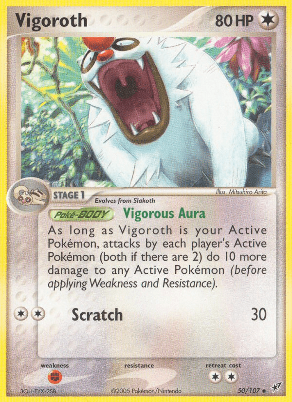 Vigoroth (50/107) [EX: Deoxys] Pokemon Single Pokémon  | Multizone: Comics And Games