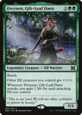 Dwynen, Gilt-Leaf Daen [Duel Decks: Elves vs. Inventors] MTG Single Magic: The Gathering  | Multizone: Comics And Games
