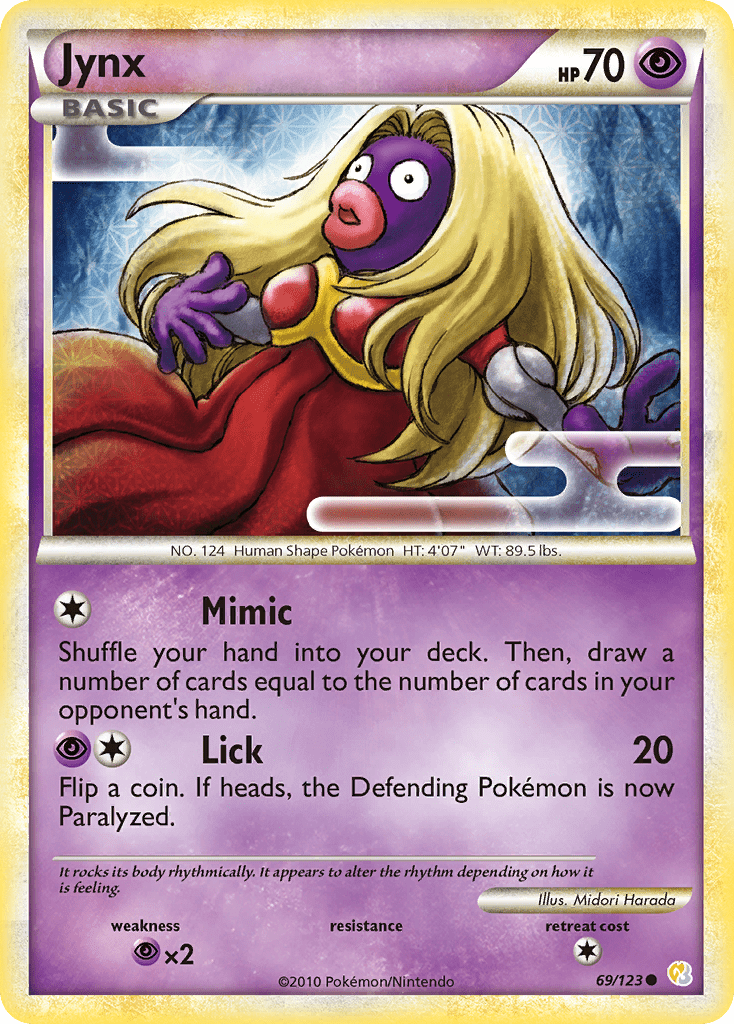 Jynx (69/123) [HeartGold & SoulSilver: Base Set] Pokemon Single Pokémon  | Multizone: Comics And Games