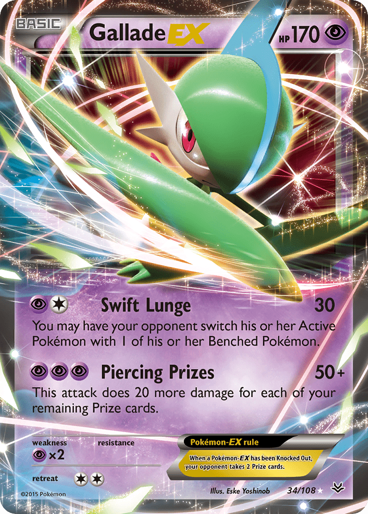 Gallade EX (34/108) [XY: Roaring Skies] Pokemon Single Pokémon  | Multizone: Comics And Games