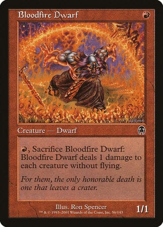 Bloodfire Dwarf [Apocalypse] MTG Single Magic: The Gathering  | Multizone: Comics And Games