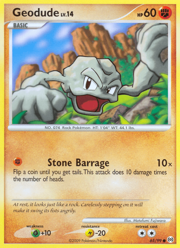 Geodude (65/99) [Platinum: Arceus] Pokemon Single Pokémon  | Multizone: Comics And Games