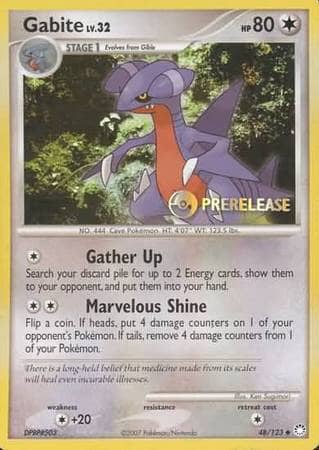 Gabite (48/123) (Prerelease Promo) [Diamond & Pearl: Black Star Promos] Pokemon Single Pokémon  | Multizone: Comics And Games