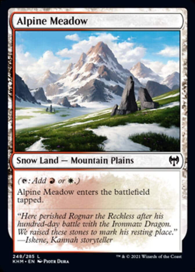 Alpine Meadow [Kaldheim] MTG Single Magic: The Gathering  | Multizone: Comics And Games