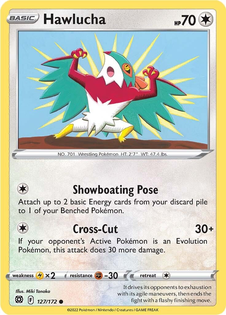 Hawlucha (127/172) [Sword & Shield: Brilliant Stars] Pokemon Single Pokémon  | Multizone: Comics And Games