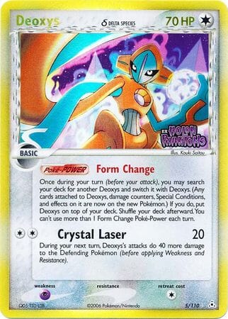 Deoxys (5/110) (Delta Species) (Stamped) [EX: Holon Phantoms] Pokemon Single Pokémon  | Multizone: Comics And Games