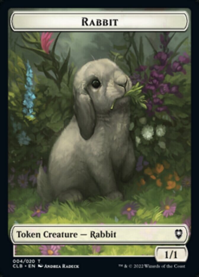 Treasure // Rabbit Double-sided Token [Commander Legends: Battle for Baldur's Gate Tokens] MTG Single Magic: The Gathering  | Multizone: Comics And Games