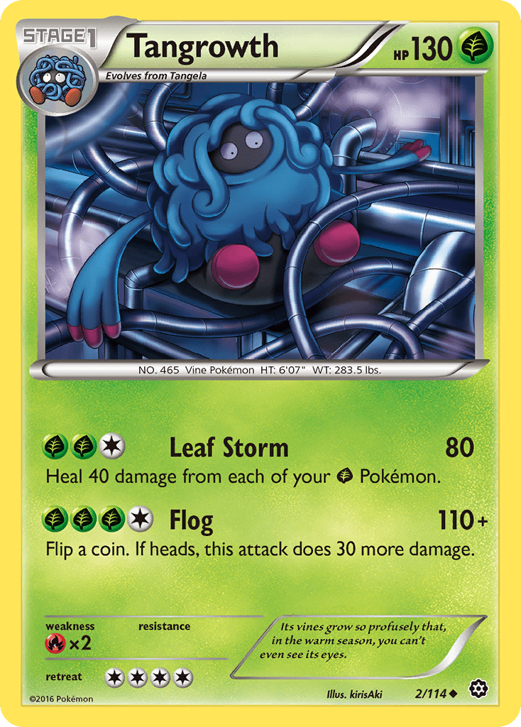 Tangrowth (2/114) [XY: Steam Siege] Pokemon Single Pokémon  | Multizone: Comics And Games