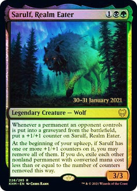 Sarulf, Realm Eater [Kaldheim Prerelease Promos] MTG Single Magic: The Gathering  | Multizone: Comics And Games