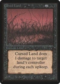 Cursed Land [Limited Edition Beta] MTG Single Magic: The Gathering  | Multizone: Comics And Games