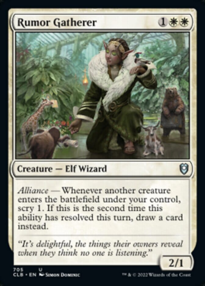 Rumor Gatherer [Commander Legends: Battle for Baldur's Gate] MTG Single Magic: The Gathering  | Multizone: Comics And Games