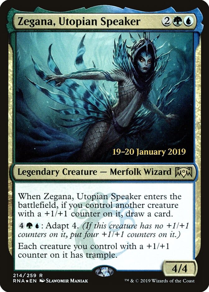Zegana, Utopian Speaker [Ravnica Allegiance Prerelease Promos] MTG Single Magic: The Gathering  | Multizone: Comics And Games