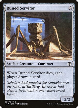 Runed Servitor [Iconic Masters] MTG Single Magic: The Gathering  | Multizone: Comics And Games
