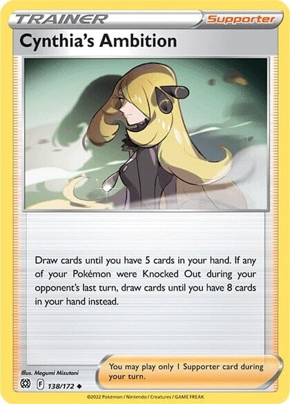 Cynthia's Ambition (138/172) [Sword & Shield: Brilliant Stars] Pokemon Single Pokémon  | Multizone: Comics And Games