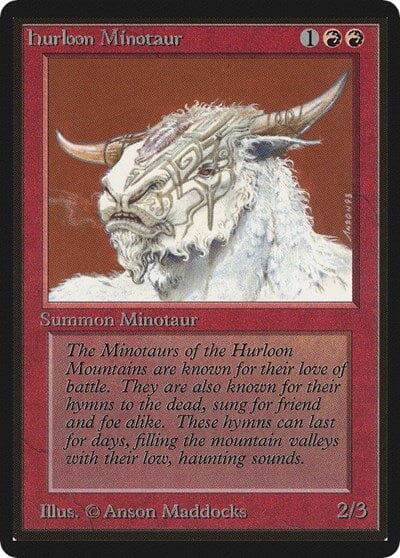 Hurloon Minotaur [Limited Edition Beta] MTG Single Magic: The Gathering  | Multizone: Comics And Games