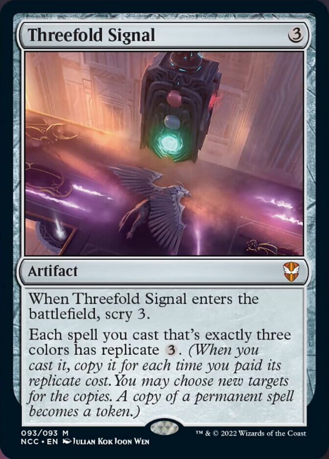 Threefold Signal [Streets of New Capenna Commander] MTG Single Magic: The Gathering  | Multizone: Comics And Games