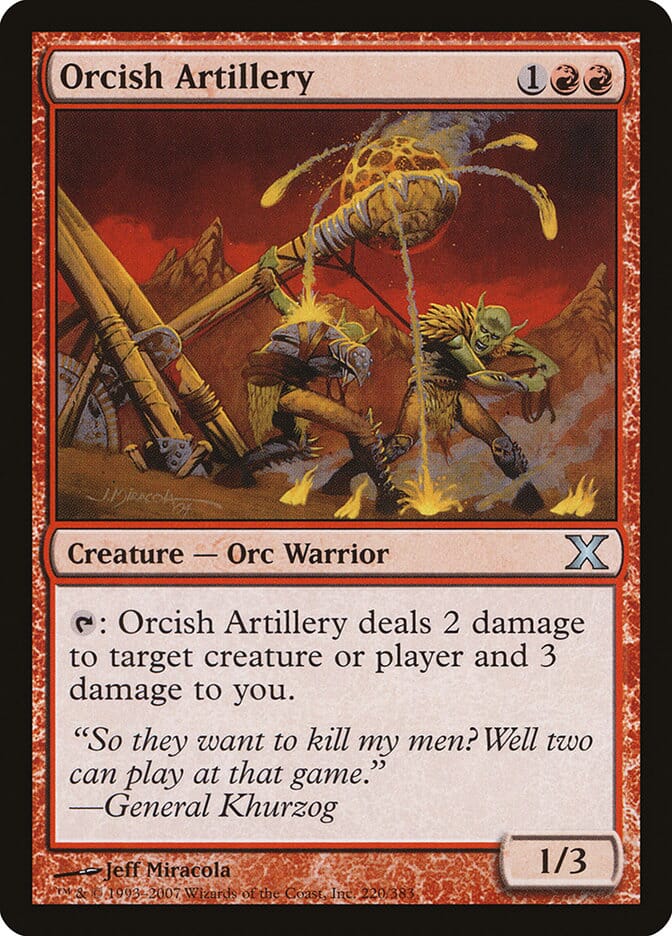 Orcish Artillery [Tenth Edition] MTG Single Magic: The Gathering  | Multizone: Comics And Games