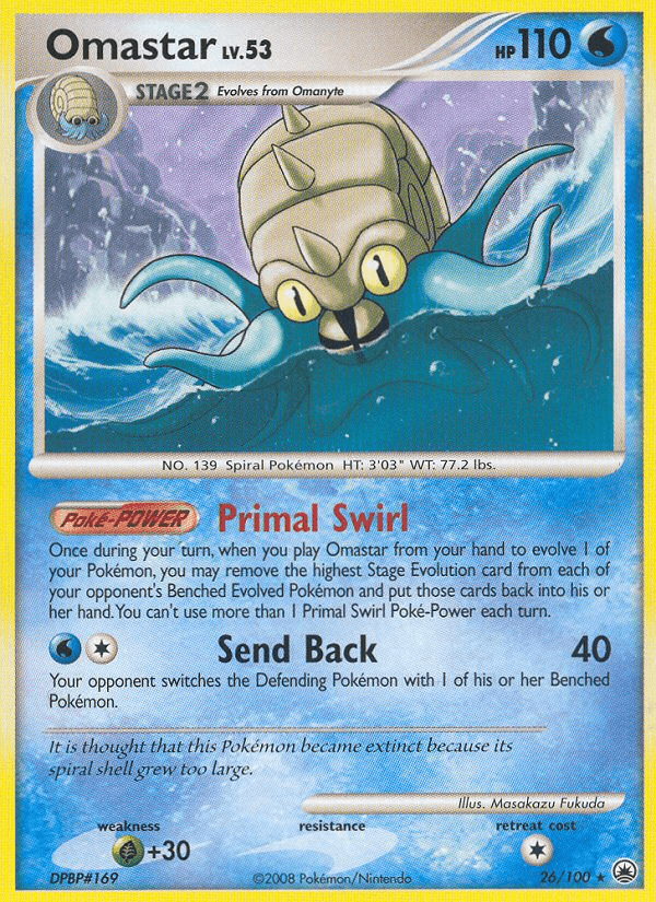 Omastar (26/100) [Diamond & Pearl: Majestic Dawn] Pokemon Single Pokémon  | Multizone: Comics And Games