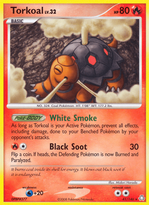 Torkoal (41/146) [Diamond & Pearl: Legends Awakened] Pokemon Single Pokémon  | Multizone: Comics And Games