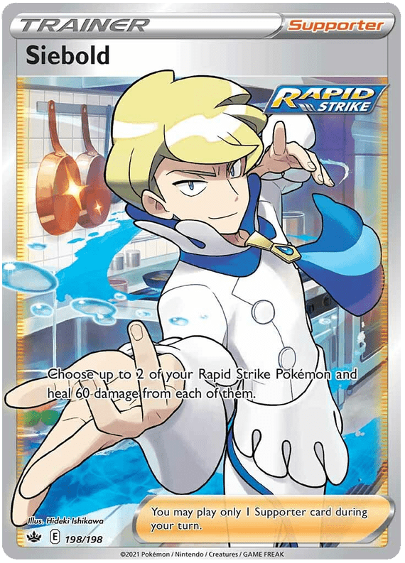 Siebold (198/198) [Sword & Shield: Chilling Reign] Pokemon Single Pokémon  | Multizone: Comics And Games