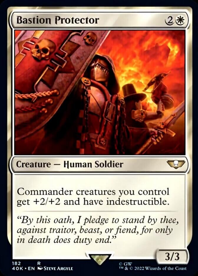 Bastion Protector [Universes Beyond: Warhammer 40,000] MTG Single Magic: The Gathering  | Multizone: Comics And Games
