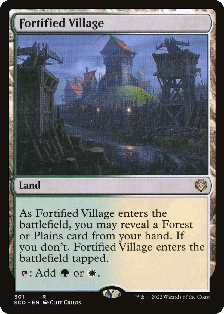 Fortified Village [Starter Commander Decks] MTG Single Magic: The Gathering  | Multizone: Comics And Games
