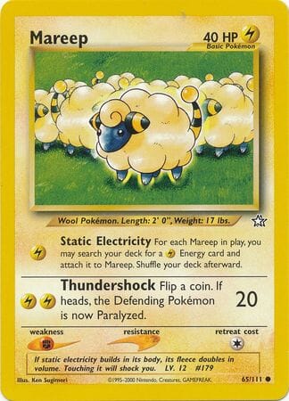 Mareep (65/111) [Neo Genesis Unlimited] Pokemon Single Pokémon  | Multizone: Comics And Games