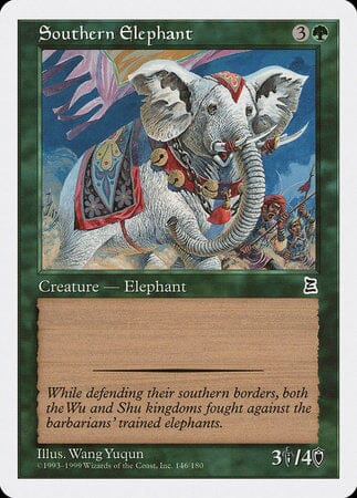 Southern Elephant [Portal Three Kingdoms] MTG Single Magic: The Gathering  | Multizone: Comics And Games