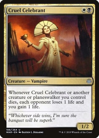 Cruel Celebrant [War of the Spark] MTG Single Magic: The Gathering  | Multizone: Comics And Games
