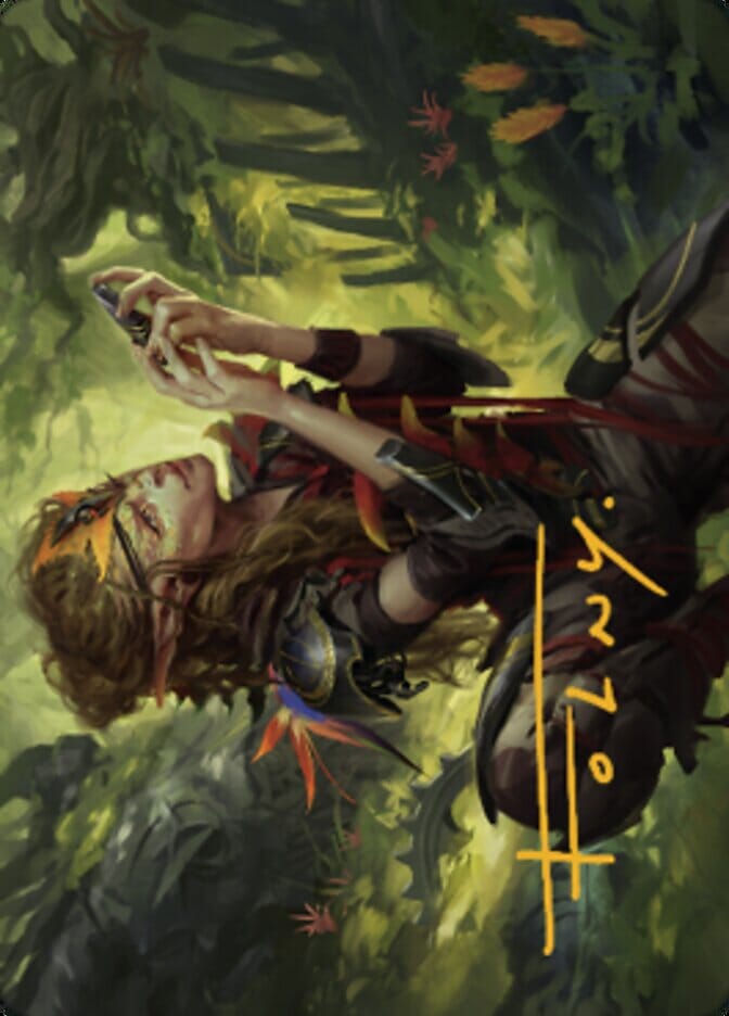 Meria, Scholar of Antiquity Art Card (Gold-Stamped Signature) [Dominaria United Art Series] MTG Single Magic: The Gathering  | Multizone: Comics And Games