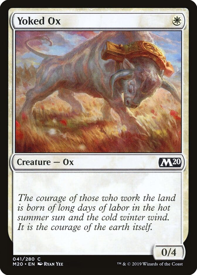 Yoked Ox [Core Set 2020] MTG Single Magic: The Gathering  | Multizone: Comics And Games