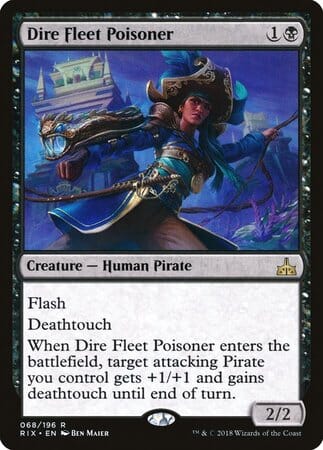 Dire Fleet Poisoner [Rivals of Ixalan] MTG Single Magic: The Gathering  | Multizone: Comics And Games