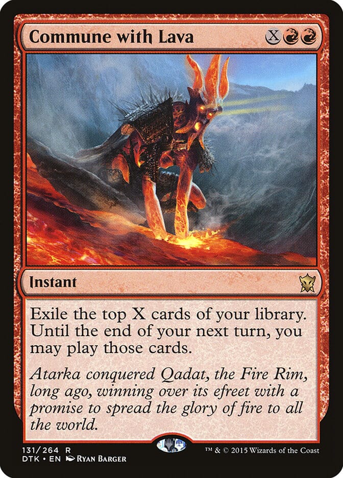 Commune with Lava [Dragons of Tarkir] MTG Single Magic: The Gathering  | Multizone: Comics And Games