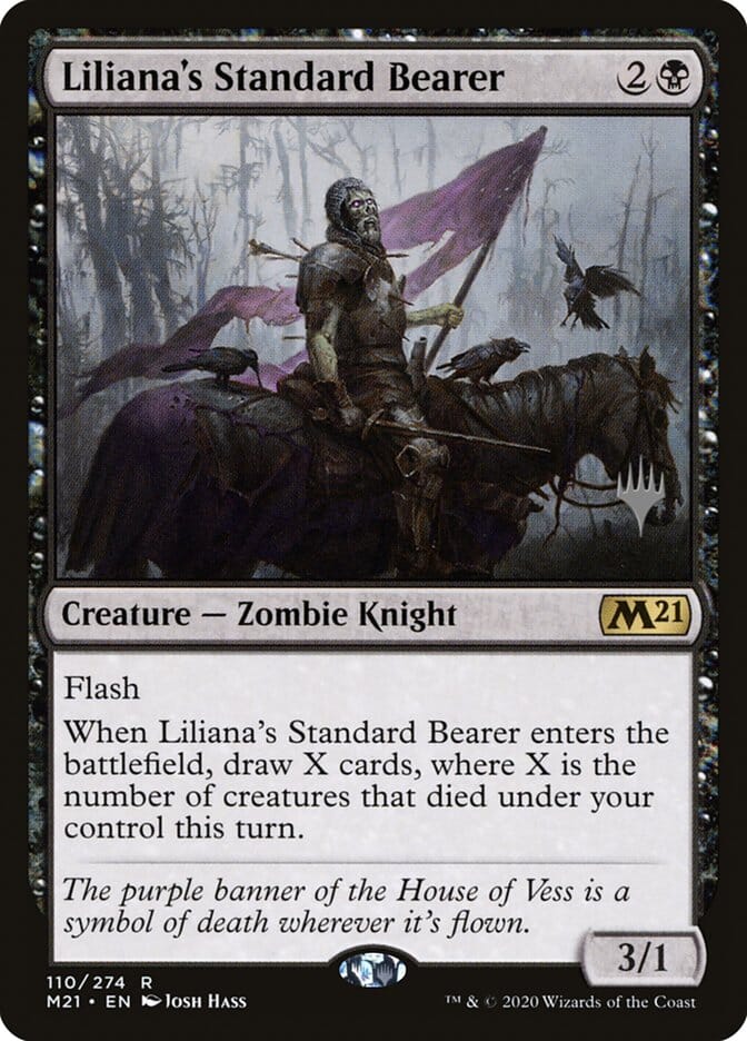 Liliana's Standard Bearer (Promo Pack) [Core Set 2021 Promos] MTG Single Magic: The Gathering  | Multizone: Comics And Games